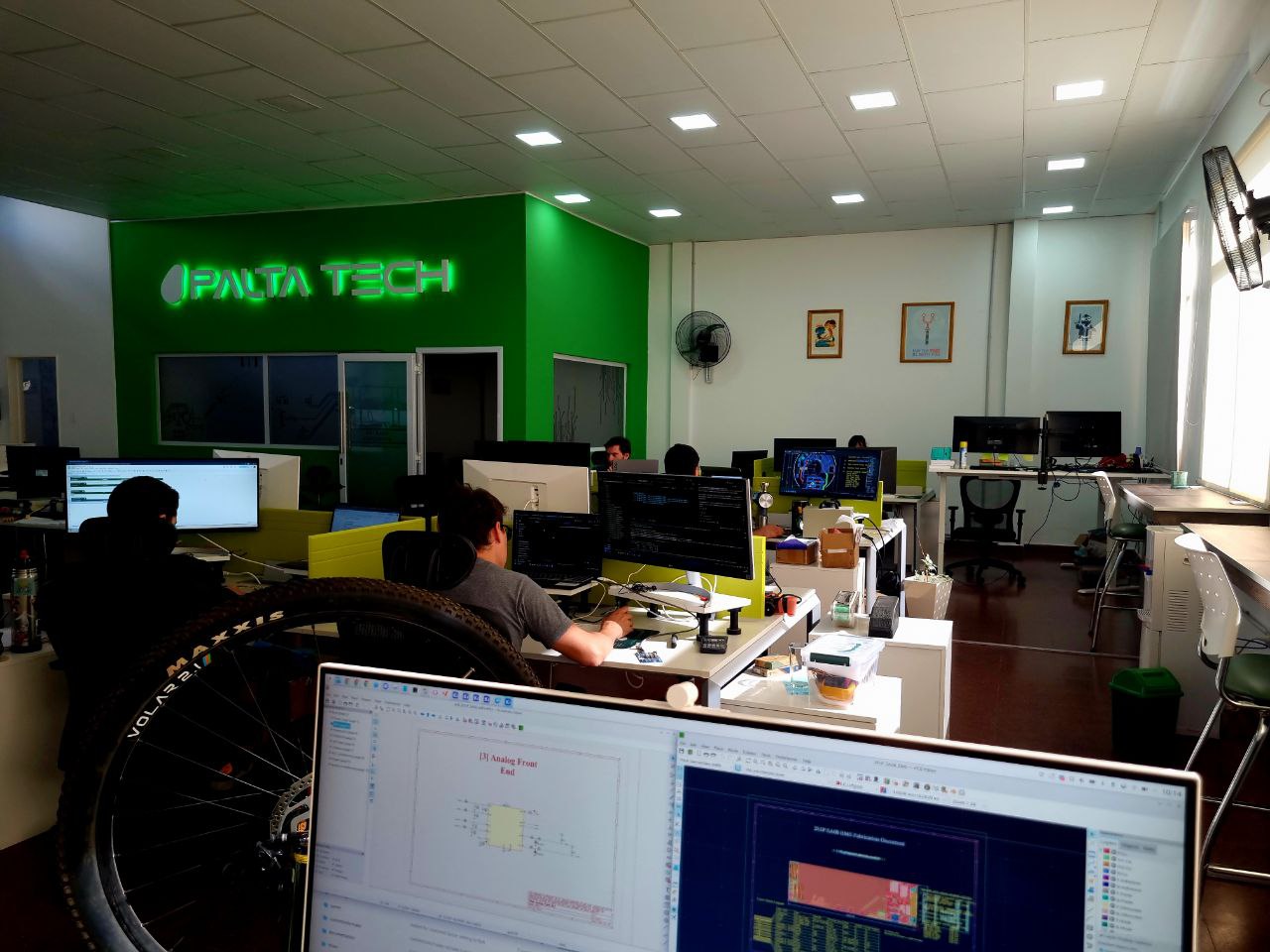 Palta Tech office floor with engineering team at work